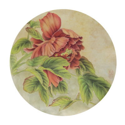 Шарова Оксана - Пион. копия работы Гун Сюэцина 
Стиль Гунби 
Китайская бумага, тушь, минеральные 