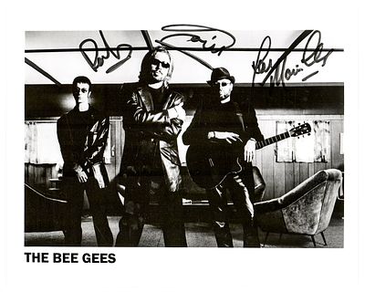 The Bee Gees Multi-SIGNED 8x10 Photo BAS LOA. The Bee Gees were an Australian-British musical 