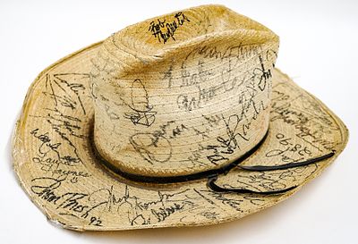 Legends of Country Music Multi-Signed Hat 75+ Sigs. This hat may contain more signatures of 