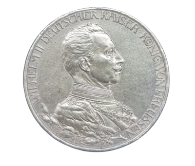 Prussia (Germany) - 3 Mark silver coin from 1913 - 25th Year of Reign. 0.900 silver, weight: 