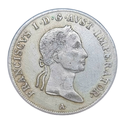 Austria - 20 Kreuzer 1832 silver coin - Franz II. 0.583 silver, weight: 6.68 grams diameter: 28 mm. 