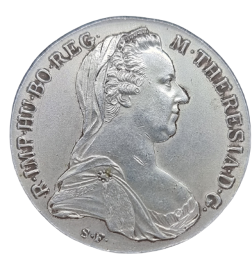 Austria - 1 Thaler 1780 (Restrike) silver coin - Maria Theresa. 0.833 silver, weight: 28 grams 
