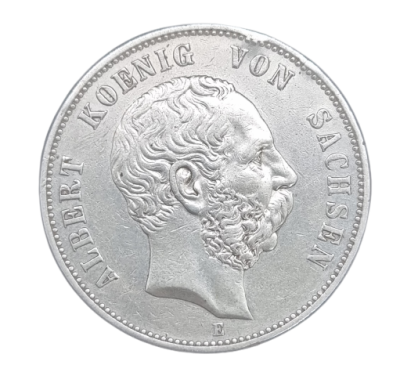 SAXONY-ALBERTINE (Germany) - 5 Mark 1901 silver coin - Albert. 0.900 silver, weight: 27.77 