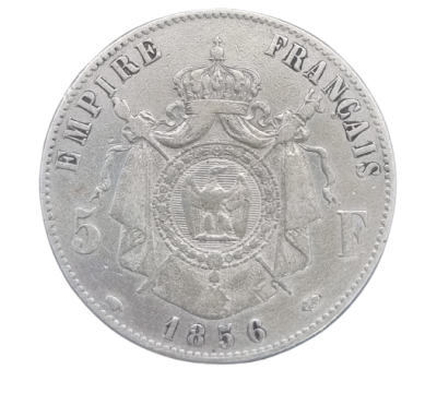 France - 5 Francs 1856 silver coin - Napoleon III. 0.900 silver, weight: 25 grams
. 5 Francs 
