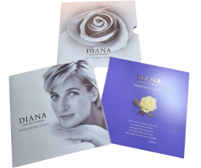 England - &pound;5 1999 commemorative coin minted in memory of Princess Diana, weight: 28.28 gr 