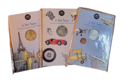 France - Lot of 3 silver coins 10 euros 2016 from the series "The beautiful journey of the 