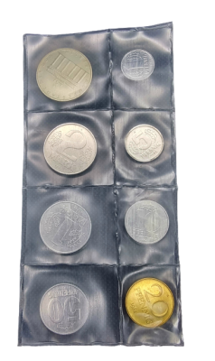 East Germany - Official set of 8 coins from 1982, original package - UNC