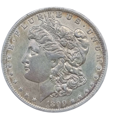 USA - 1 dollar 1890 (O) silver coin - "Morgan Dollar". 0.900 silver, weight: 26.73 grams 