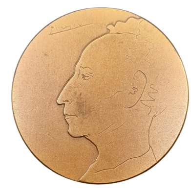 ישראל - מדלית ארד ממלכתית משנת 1974 (תשל"ד) – "ארתור רובינשטיין", משקל: 98 גרם, קוטר: 59 מ"מ - 