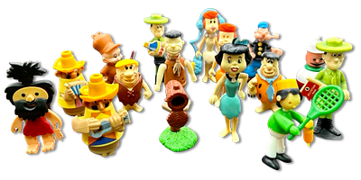 Lot of 16 Kinder toys - surprise figurines, "was was" series, 1990s - collection from the 