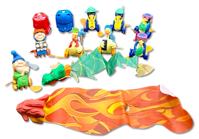 Lot of 9 Kinder toys - surprise figurines, "animals" well-known collector in the field - in 