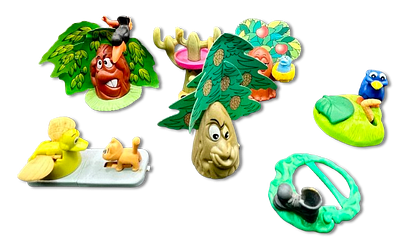 Lot of 7 Kinder toys - surprise figurines, "trees" well-known collector in the field - in 