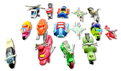 Lot of 15 Kinder toys - surprise figurines, "vehicles" well-known collector in the field - in 