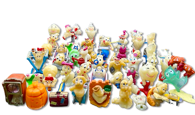 Lot of 40 Kinder toys - surprise figurines, "reflectors" well-known collector in the field - in 
