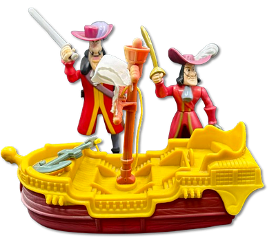 Lot of 3 vintage McDonald's "Pirate" toys - Mc Donalds - Disney toys, special edition for 