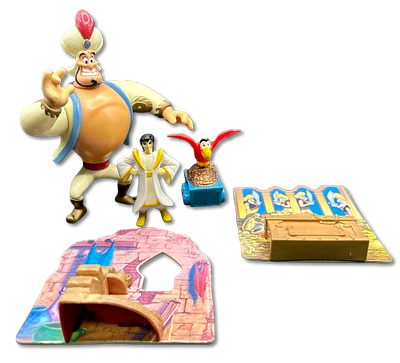 Lot of 5 vintage McDonald's "Aladdin" toys - Mc Donalds - Disney toys, special edition for 