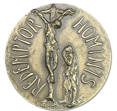 Vatican - Bronze medal from 1979 - John Paul II "The Redeemer of Man", weight: 39.5 grams 