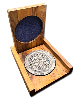 Israel - "Israel-Egypt Peace Treaty" 1979 bronze medal - silver plated medal, weight 98 grams 