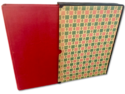 Soviet Union stamp album in red with hundreds of stamps from the 1970s. Unsigned stamps, some 