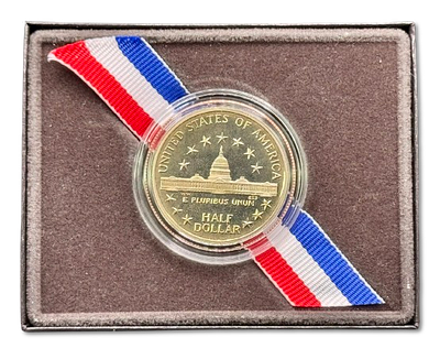 ארצות הברית - מטבע הנצחה קשוט/פרוף חצי דולר (50 סנט) 1989 "מאתיים שנה לקונגרס" - ניקל נחושת 