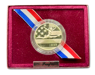 ארצות הברית - מטבע הנצחה קשוט/פרוף חצי דולר (50 סנט) 1992 "אולימפיאדה" - ניקל נחושת, משקל: 