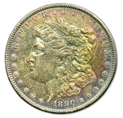 ארצות הברית - מטבע כסף 1 דולר משנת 1890 - "מורגן דולר", כסף 0.900, משקל: 26.73 גרם קוטר: 38.1 