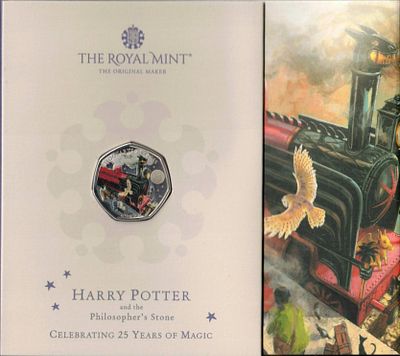 אנגליה - מטבע זיכרון בערך 50 פני (50p) 2022 "הארי פוטר - Hogwarts Express (רכבת הוגוורטס) - 25 