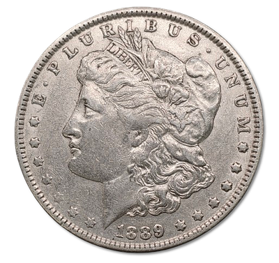 ארצות הברית - מטבע כסף 1 דולר משנת 1889 (O) - "מורגן דולר", כסף 0.900, משקל: 26.06 גרם קוטר: 