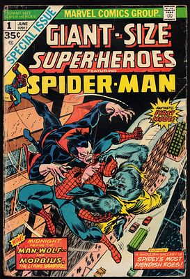 First comic book issue Giant-Size Super-Heroes #1 - Featuring Spider-Man, published by Marvel 