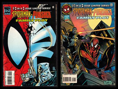 Lot of 2 comic books Spider-Man / Punisher - Family Plot (#1–2), published by Marvel Comics 