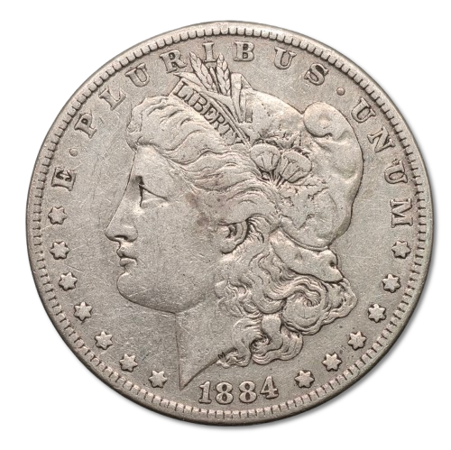 United States - 1 dollar 1884 silver coin - "Morgan Dollar", silver 0.900, weight: 26.73 grams 