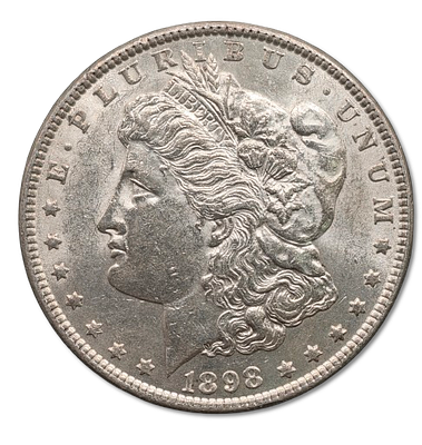 United States - 1 dollar 1898 silver coin - "Morgan Dollar", silver 0.900, weight: 26.73 grams 