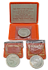 Israel - Lot of 3 silver coins (Proof and BU) 5 lirot 1973 "Babylonian (Iraqi) Hanukka Lamp" Image - 1