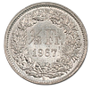 Switzerland - Lot of 3 Silver 0.835 Coins - 2 Francs 1963, 1 Franc from 1963 and 1/2 Franc from Image - 3