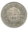 Switzerland - Lot of 3 Silver 0.835 Coins - 2 Francs 1963, 1 Franc from 1963 and 1/2 Franc from Image - 4