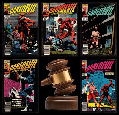 Lot of 5 comic books from the Daredevil series (Marvel Comics) (#285, #286, #287, #288, #289) 