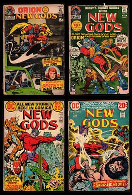 Lot of 4 comic books from The New Gods series (DC Comics) (#3, #4, #10, #11), 1971–1972 – A 