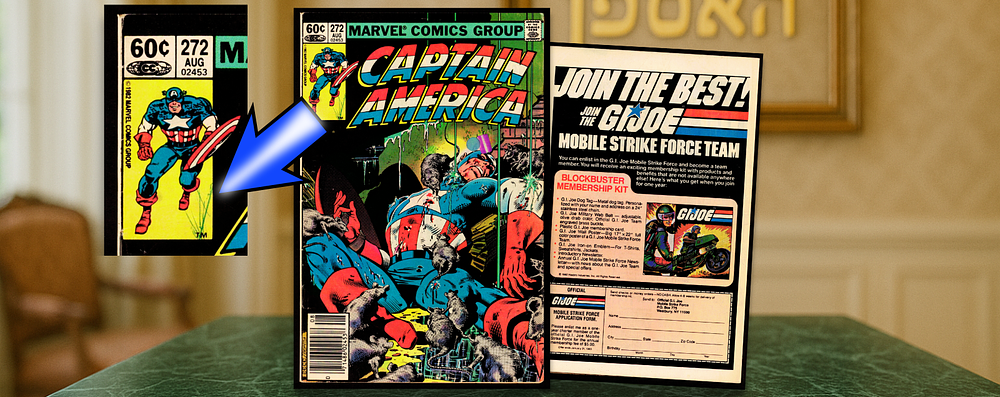 Comic book Captain America #272 published by Marvel Comics, August 1982, with signature! – A 
