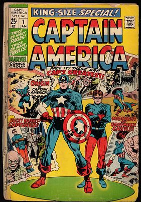 Captain America Special #1 by Marvel Comics, January 1971 - A classic early King-Size Special 