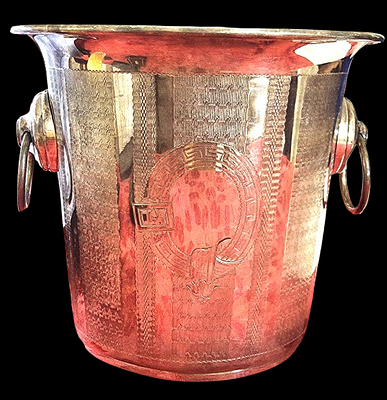 German silver-plated champagne bucket / cooler, manufactured by the Berlin metalware and 