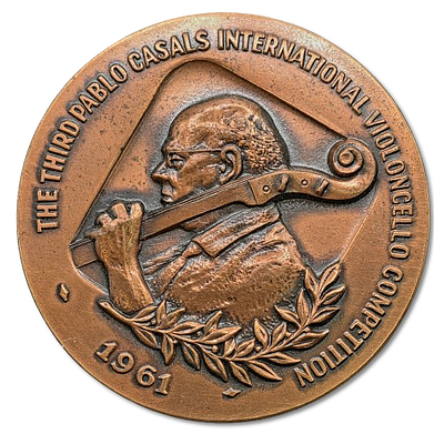 Israel - Bronze Medal from 1961 - Third International Violoncello Competition named after Pablo 