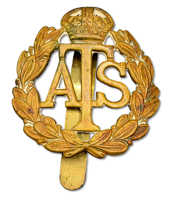 United Kingdom – Auxiliary Territorial Service (ATS) Military Cap Badge – World War II, gilding 