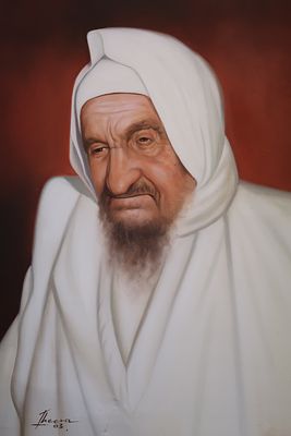 ציור שמן של הבאבא סאלי ברמה גבוהה מאוד. ציור שמן מיוחד במינו של כבוד קדושת האדמו"ר המלוב"ן רבי 