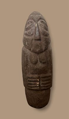 Ethnographic Stone Figure Sculpture, Papua New Guinea, Height 22 cm
. Stone-carved sculpture 