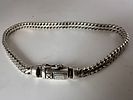 Buddha to Buddha Solid Silver Chain Bracelet Signed Clasp Heavy Link. Impressive and Изображение - 3