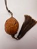 Chinese Carved Walnut Hanging Ornament Buddhist Figures Openwork Hidden Figure. Finely Image - 4