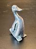 Silver Miniature Duck Figurine, Minimalist Decorative Casting, Vintage Style A delicate Изображение - 2