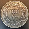 1935 Palestine (British Mandate) 100 Mils coin, silver (Ag .720). Classic design featuring the Image - 1