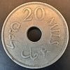 1934 Palestine (British Mandate) 20 Mils coin, copper-nickel. Weight approx. 11.3 grams Image - 1