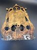 Antique Moroccan Hanukkah Lamp, 19th Century, Cast Brass . An impressive 19th century Moroccan Image - 2